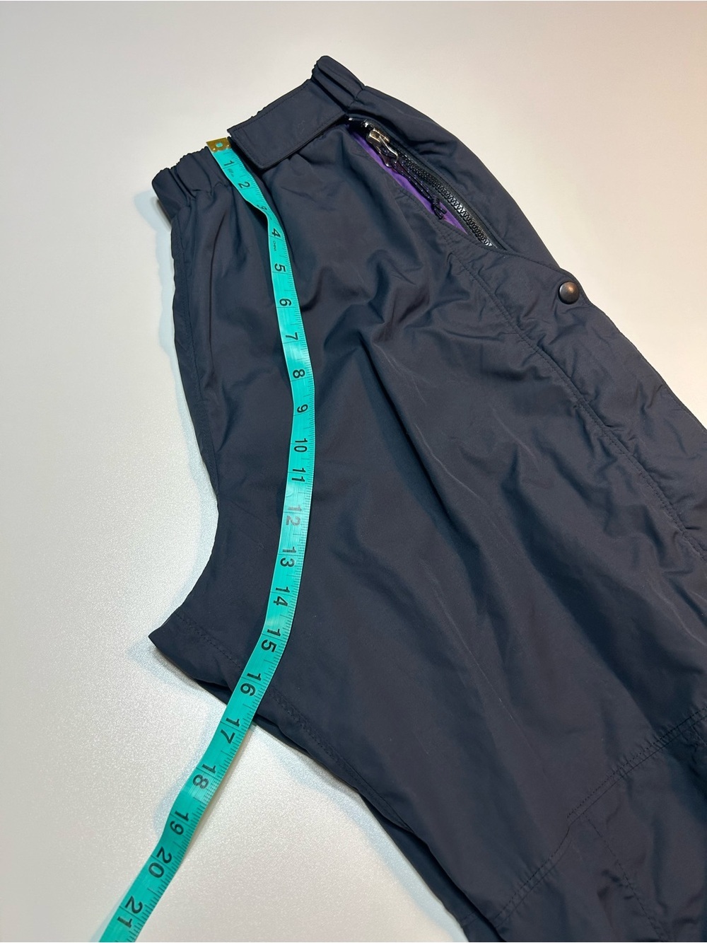 Vintage 90s MEC Waterproof Windbreaker Track Ski Pants Black - Picture 4 of 8